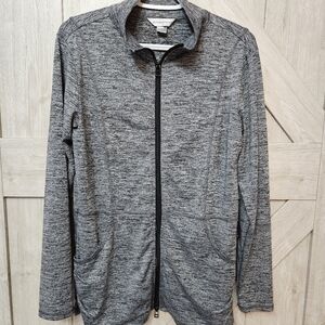 Christopher & Banks Gray Zip-Up Jacket - Size M